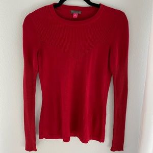 Beautiful red long sleeve top brand: Vince camuto